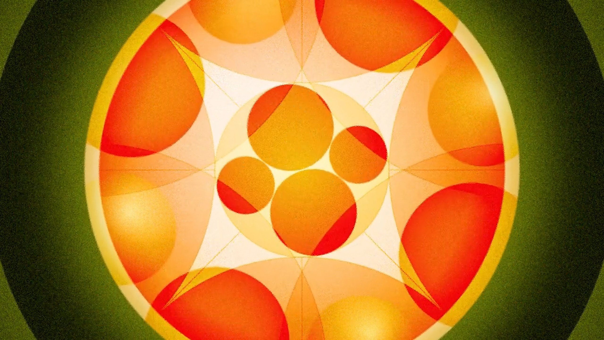 Orange visual pattern